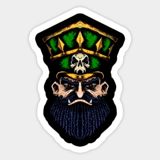 Fantasy Football Evil Dwarf Green Sticker